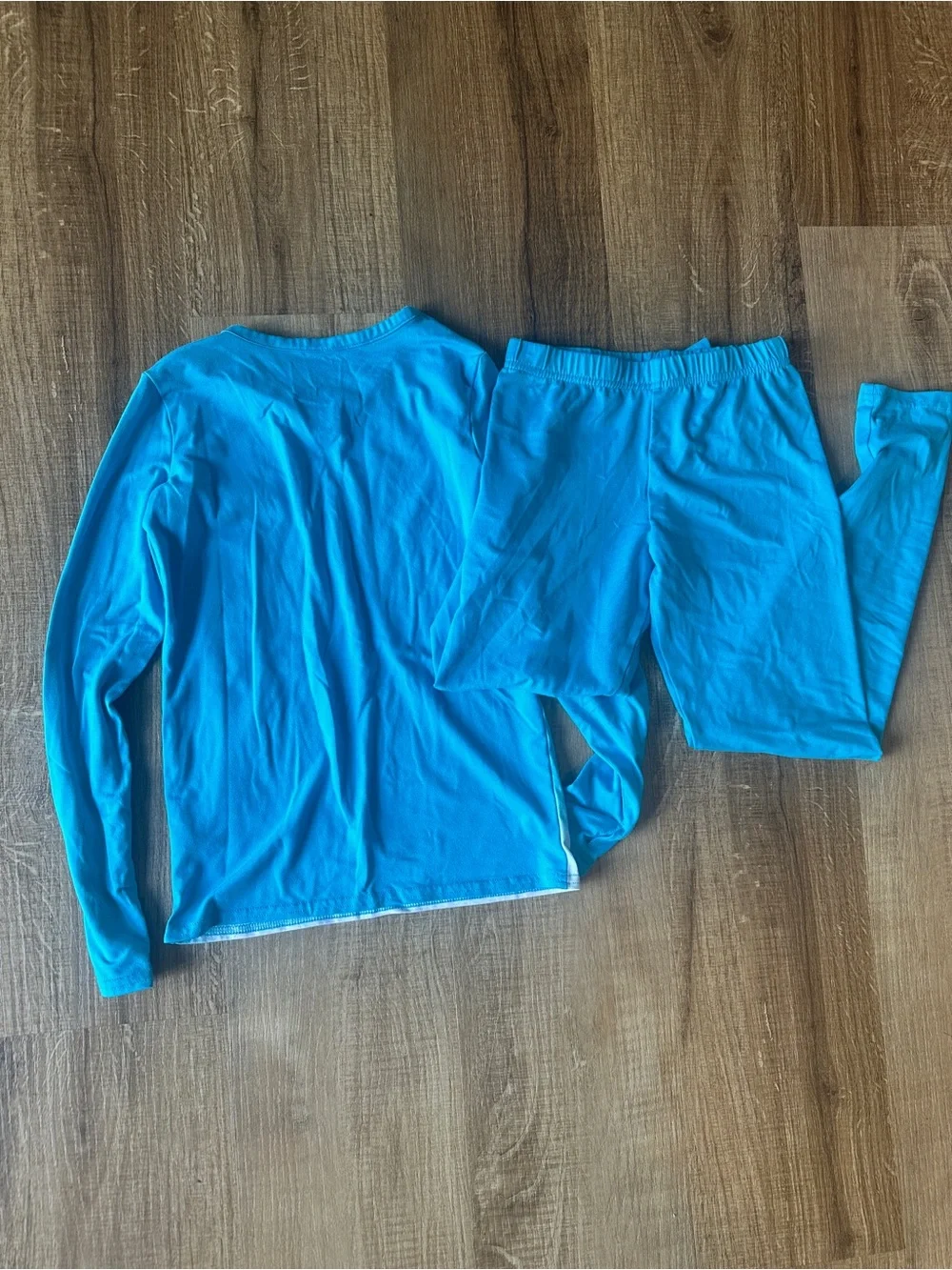 Girls' Turquoise Frozen Character Long-Sleeve Pajama Set - 'True to Yourself'